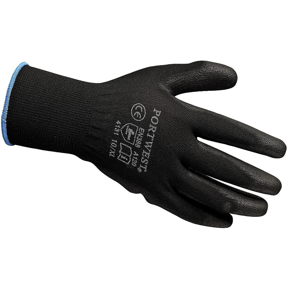 Portwest PU Palm Coated Glove (A120) Black L