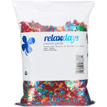 Relaxdays Colourful Metallic Glitter Confetti for Birthdays, Parties, Carnivals, Festivals, XXL