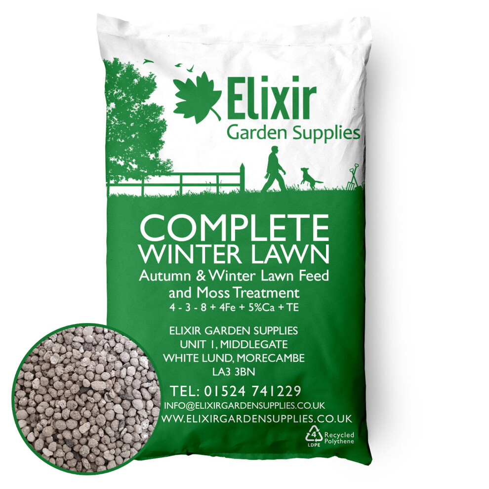 (Bag, 15kg) Elixir Gardens Autumn / Winter Lawn Feed NPK 4-3-8