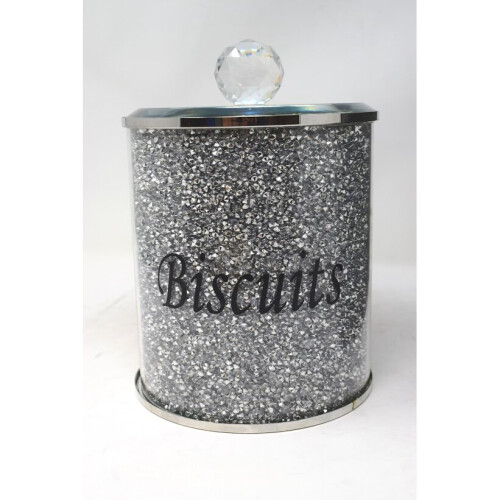 Silber Diamant zerkleinerte Kekse Kanister Dose Dose 2