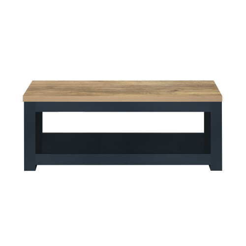 Birlea Birlea Highgate Coffee Table - Navy Blue & Oak - Farmhouse Style 2