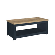Birlea Highgate Coffee Table - Navy Blue & Oak - Farmhouse Style