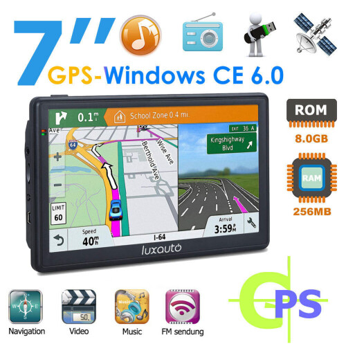 (7" 8GB Navigator) GPS Navigation for Car SAT NAV Lifetime 2021 Map Update 2