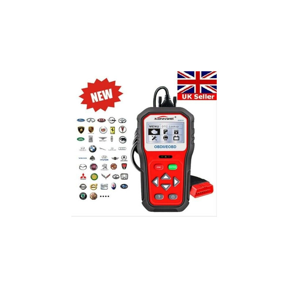 Car Diagnostic Tester Check Auto Engine Odb2 Ii Fault Code Reader Scanner Tool 7552103094484
