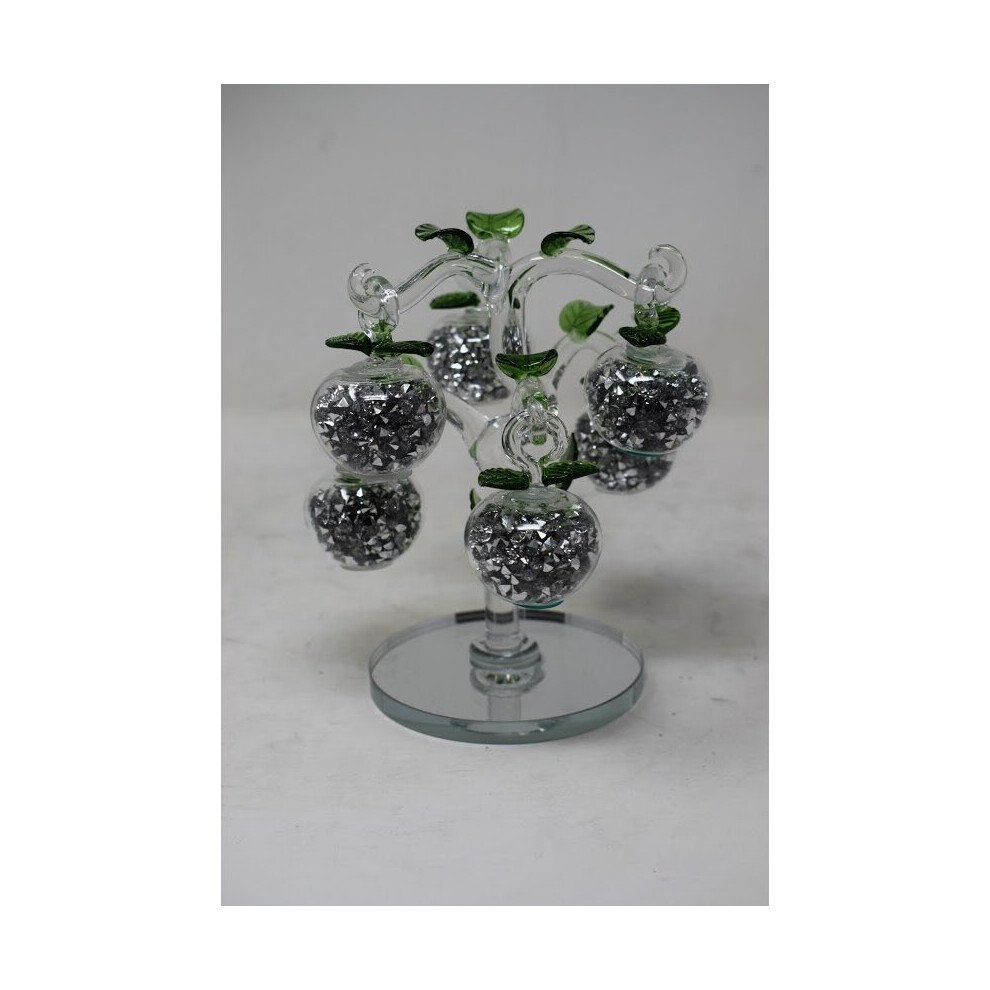 Glass Gift |Decorative Crystal Glass Apple Tree for living room home decoration |  | gift present for all occassion Home Decor