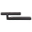 2x Black Microwave Wall Holder Brackets With Extendable Arms 40kg load 2