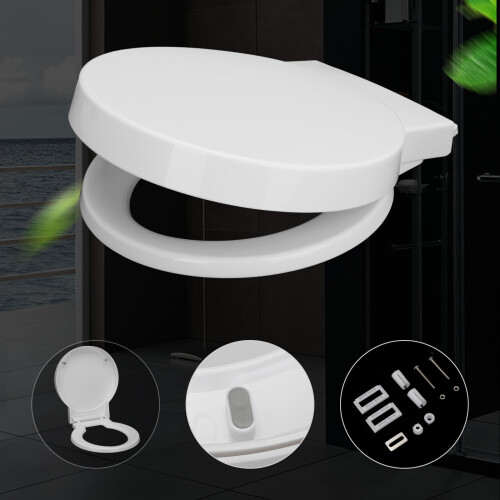 Round Quick Release & Soft Closing Toilet Seat Ideal Standard Space on