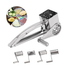 5pcs Stainless Steel Cheese Grater Hand Held Rotary Shredder Cutter