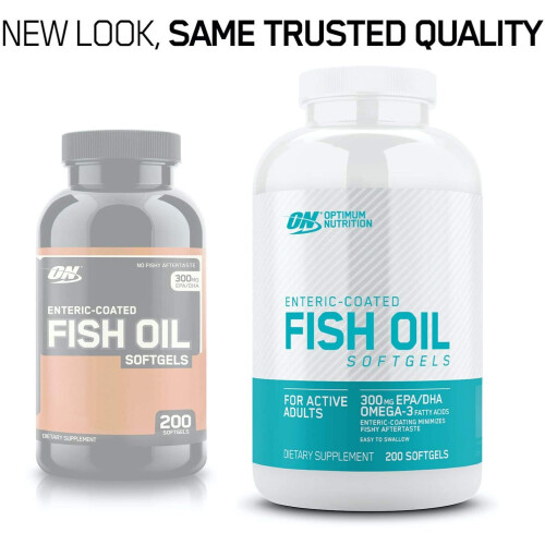 Optimum Nutrition Optimum Nutrition, Enteric-Coated Fish Oil, 200 Softgels