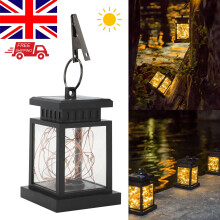 LED Solarbetriebene hängende Laterne Lichter im Freien Garten Tischlampe