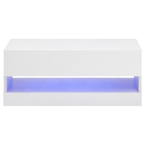 (White) Galicia LED Lift Up High Gloss Front Coffee Tables 1