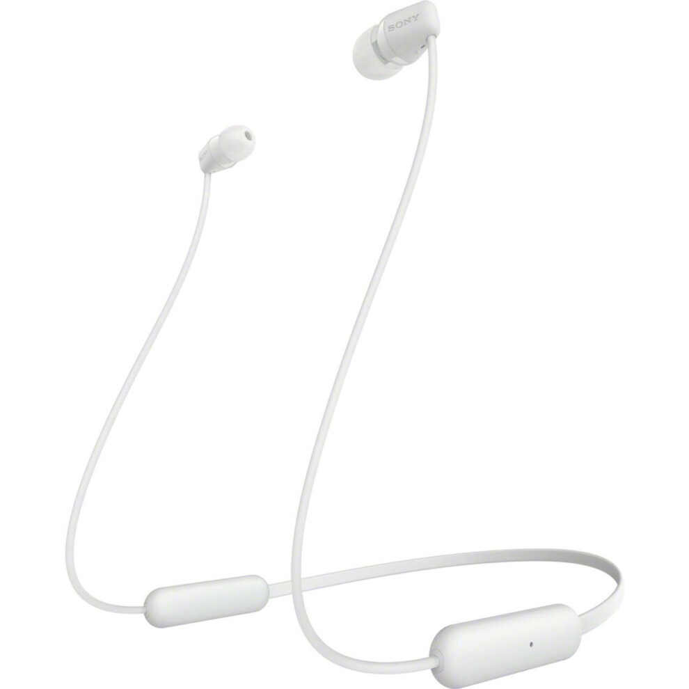 Sony Wi-C200 In-Ear Wireless Bluetooth Headphones - White