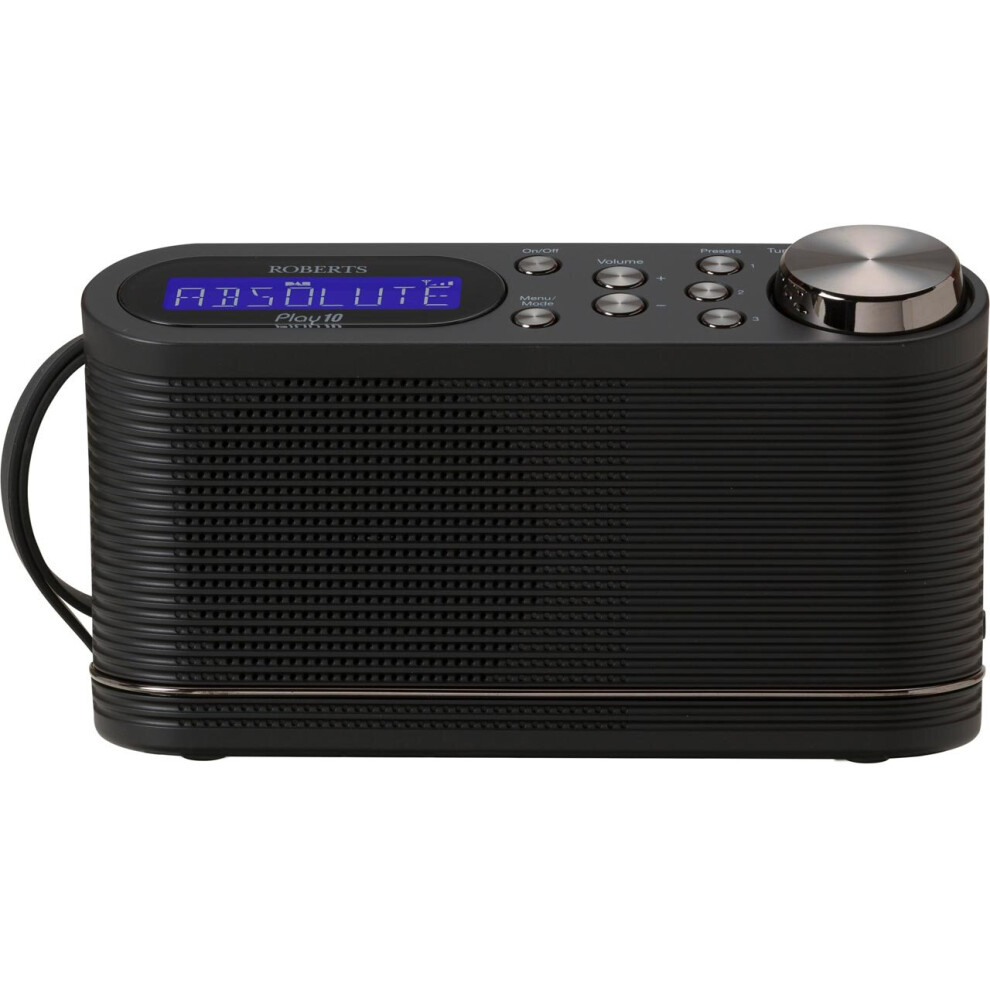 Roberts Radio Play10 DAB Digital Radio with FM Tuner - Black