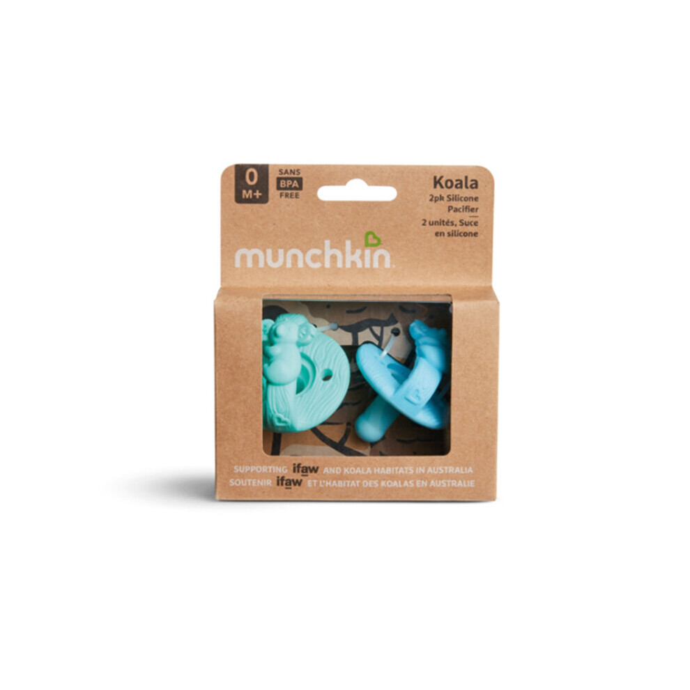 Munchkin Koala WildLove Silicone Pacifiers 2pk