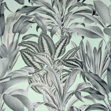 (Mint Duck Egg 909500) Arthouse Greenhouse Plants Leaves Wallpaper Tropical Jungle Forest Foliage Roll
