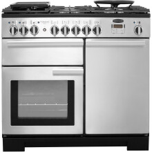 Rangemaster Professional Deluxe PDL100DFFSS/C 100cm Dual Fuel Range Cooker - Stainless Steel