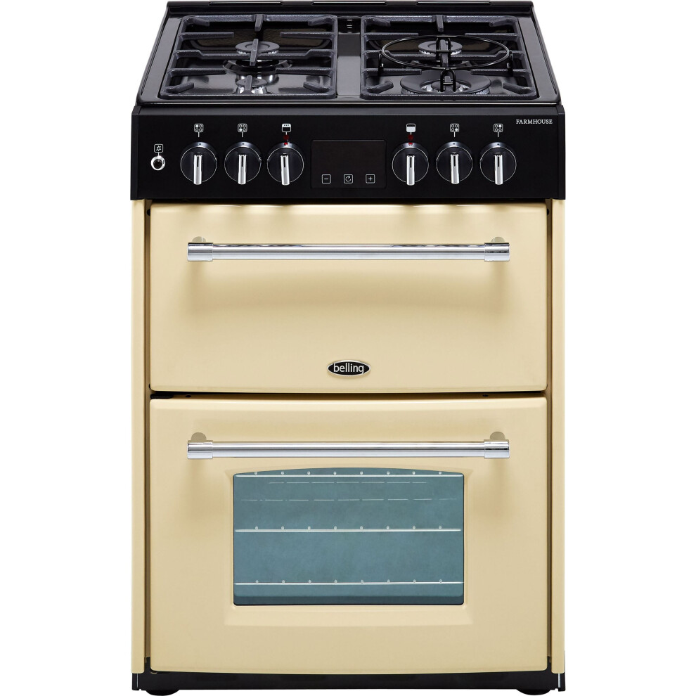 Belling Farmhouse60DF 60cm Dual Fuel Cooker - Cream