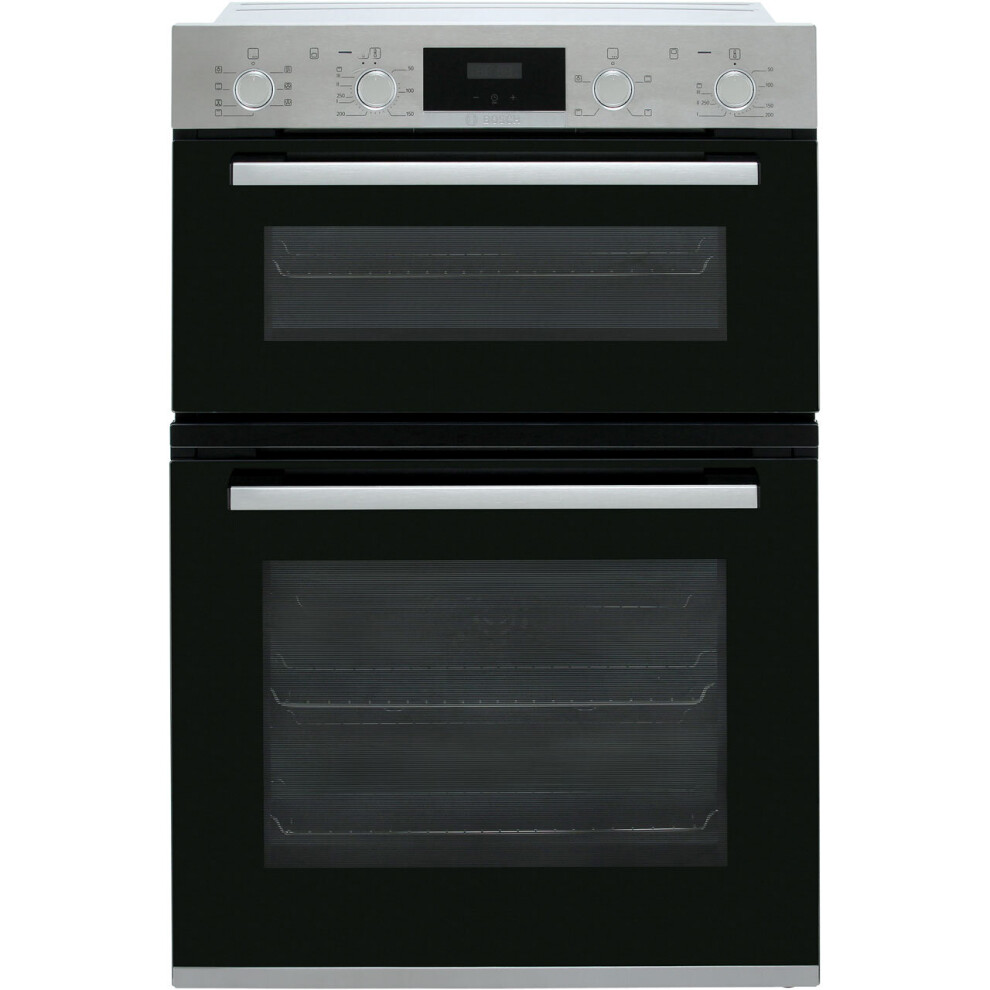 Bosch MBS533BS0B Serie 4 Built In 59cm A/B Electric Double Oven Stainless Steel