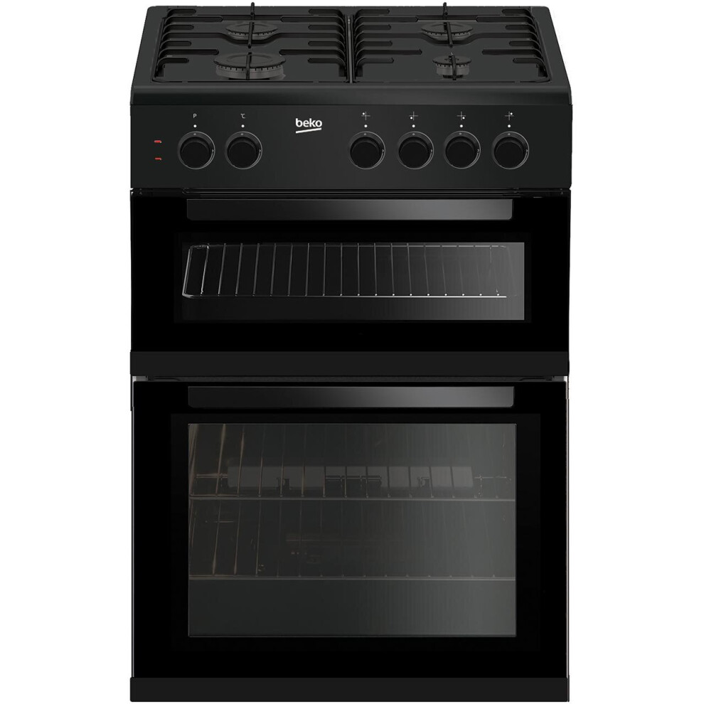 Beko KDG611K 60cm Gas Cooker with Full Width Gas Grill - Black