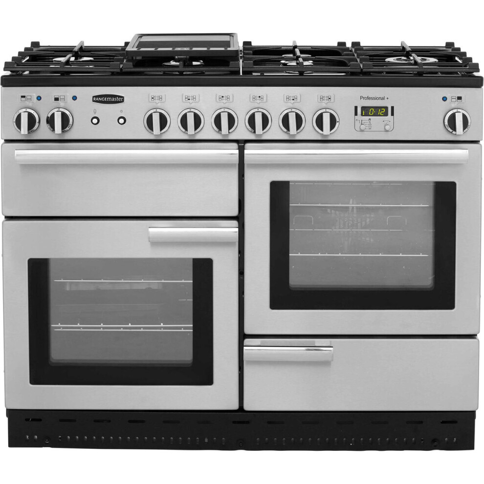 Rangemaster Professional Plus PROP110DFFSS/C 110cm Dual Fuel Range Cooker - Stainless Steel