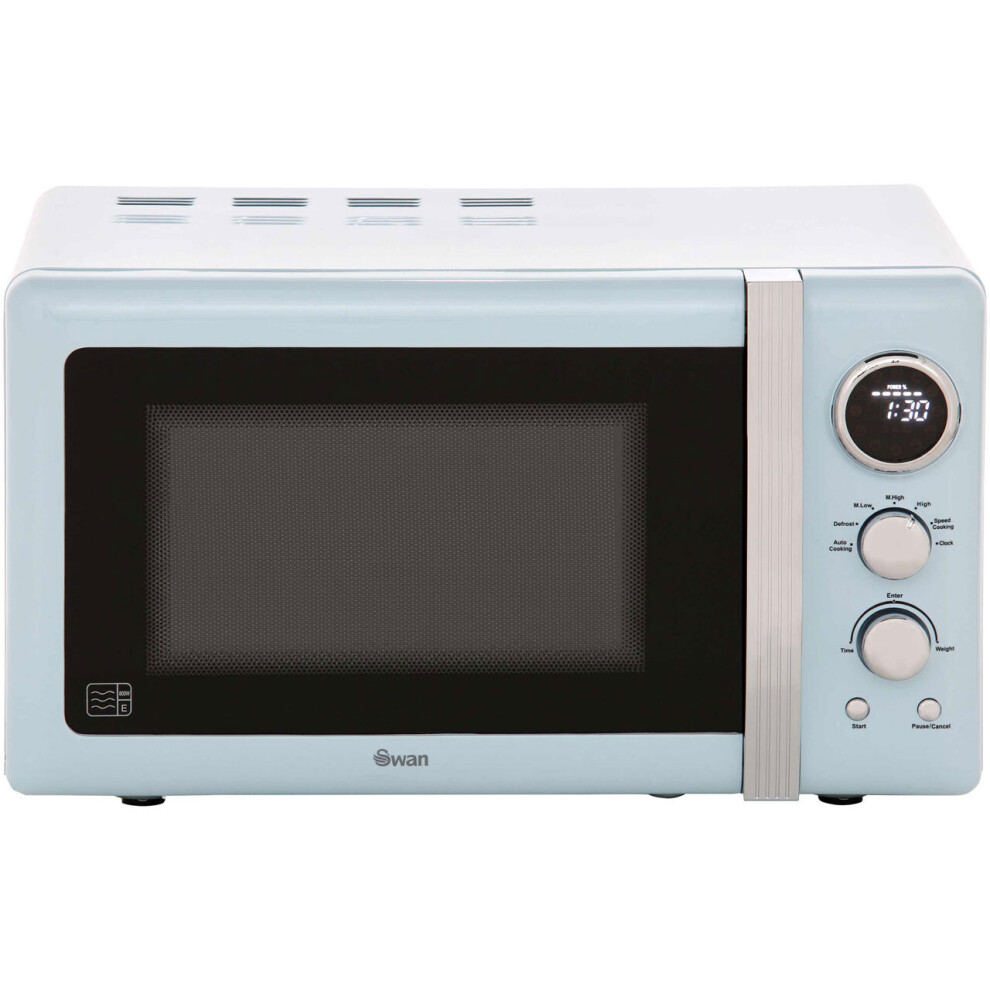 Swan Retro SM22030BLN 20 Litre Microwave - Blue