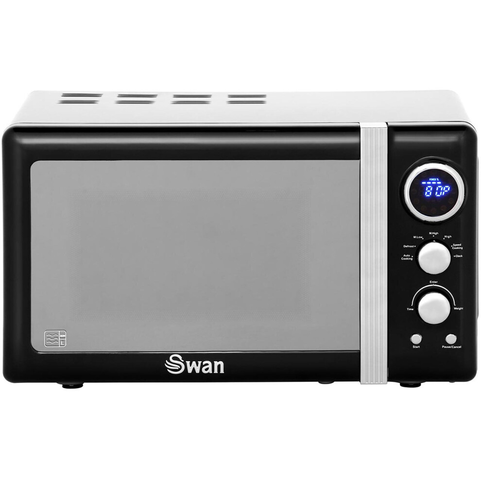 Swan Retro SM22030BN 20 Litre Microwave - Black