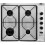 Indesit Indesit PAA642IX/IWE Aria Built In 58cm 4 Burners Gas Hob Stainless Steel 1