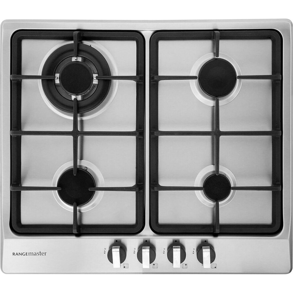 Rangemaster RMB60HPNGFSS 58cm Gas Hob - Stainless Steel