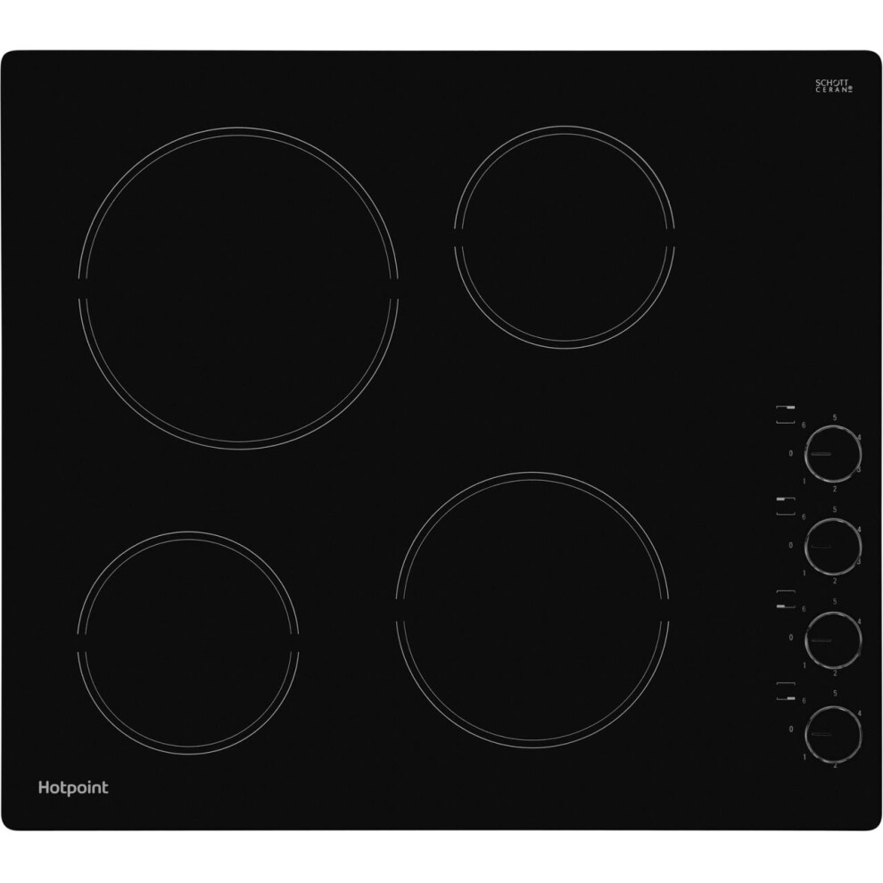 Hotpoint HR619CH 58cm Ceramic Hob - Black