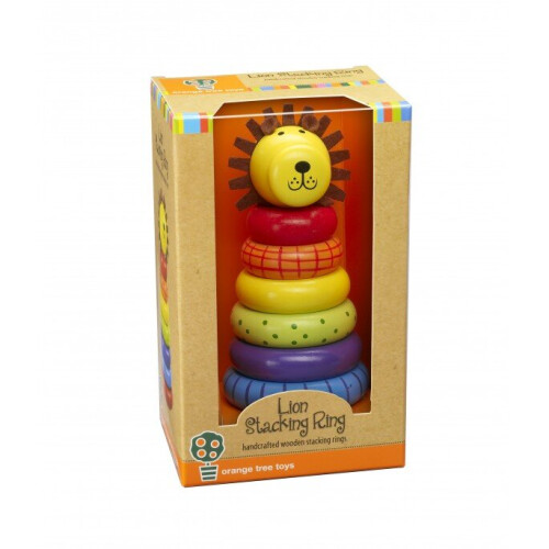 Orange Tree Toys Lion - Stacking Rings 2