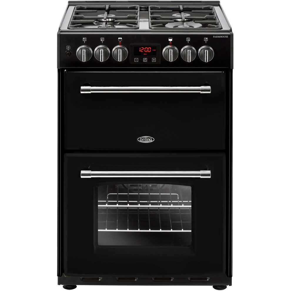 Belling Farmhouse60DF Free Standing  Dual Fuel Cooker with Gas Hob 60cm
