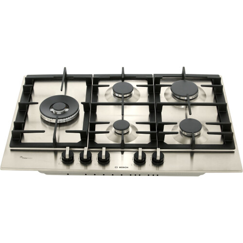 Bosch PCS7A5B90 Serie 6 Built In 75cm 5 Burners Gas Hob Stainless Steel on OnBuy
