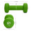 Neoprene Dumbbells Green 2X1.5 kg , Best 2