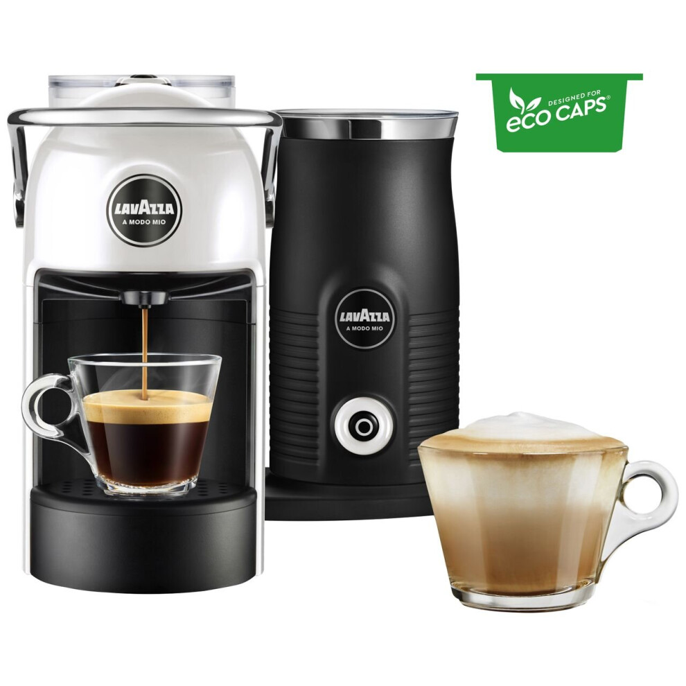 Lavazza Jolie & Milk 18000422 Pod Coffee Machine - White / Cream