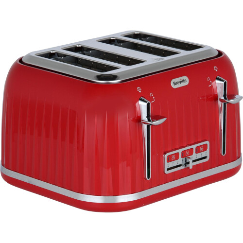 Breville Impressions Collection VTT783 4 Slice Toaster Red on OnBuy