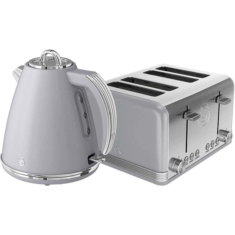Swan Retro STP7041GRN Kettle And Toaster Sets - Grey
