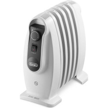 De'Longhi Dragon 4 TRNS0505M 500W Oil-Filled Radiator - White, 3 Heat Settings & Auto Shut-Off