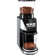 Melitta Calibra 6766579 - Coffee Grinder with Built-in Digital Scale, 39 Grind Settings, Grinds Directly into Filter or Portafilter, 3 Programs