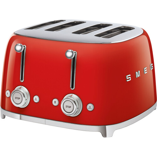Smeg Smeg 50's Retro TSF03RDUK 4 Slice Toaster - Red