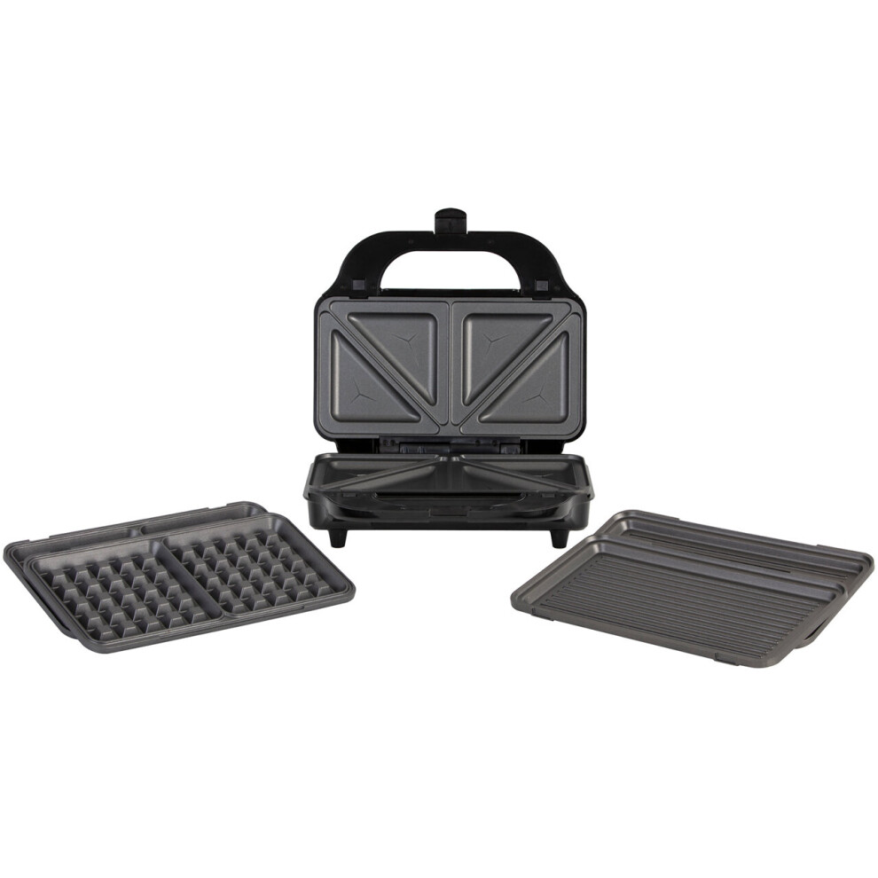 Tower 3 in 1 Deep Fill Sandwich Maker T27020 Sandwich Toaster - Black