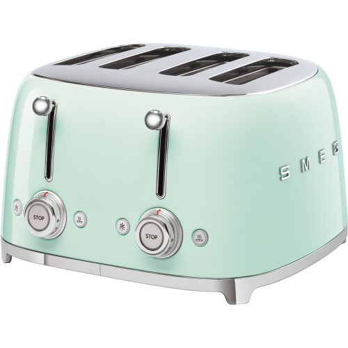 Smeg Smeg TSF03PGUK 50's Retro 4 Slice Toaster Pastel Green