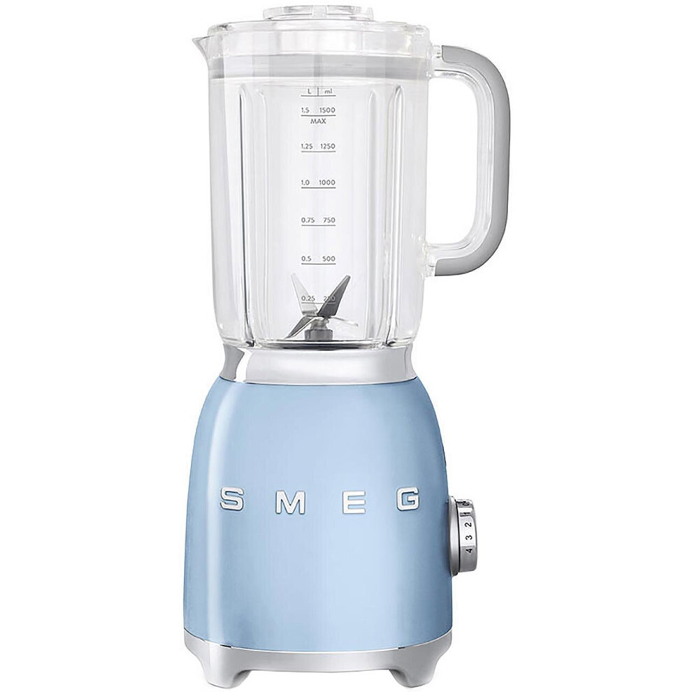 New Smeg Blf01pbuk 1.5 Litre Blender - Pastel Blue