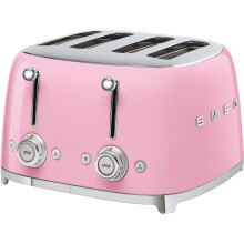 Smeg TSF03PKUK 50's Retro 4 Slice Toaster Pink