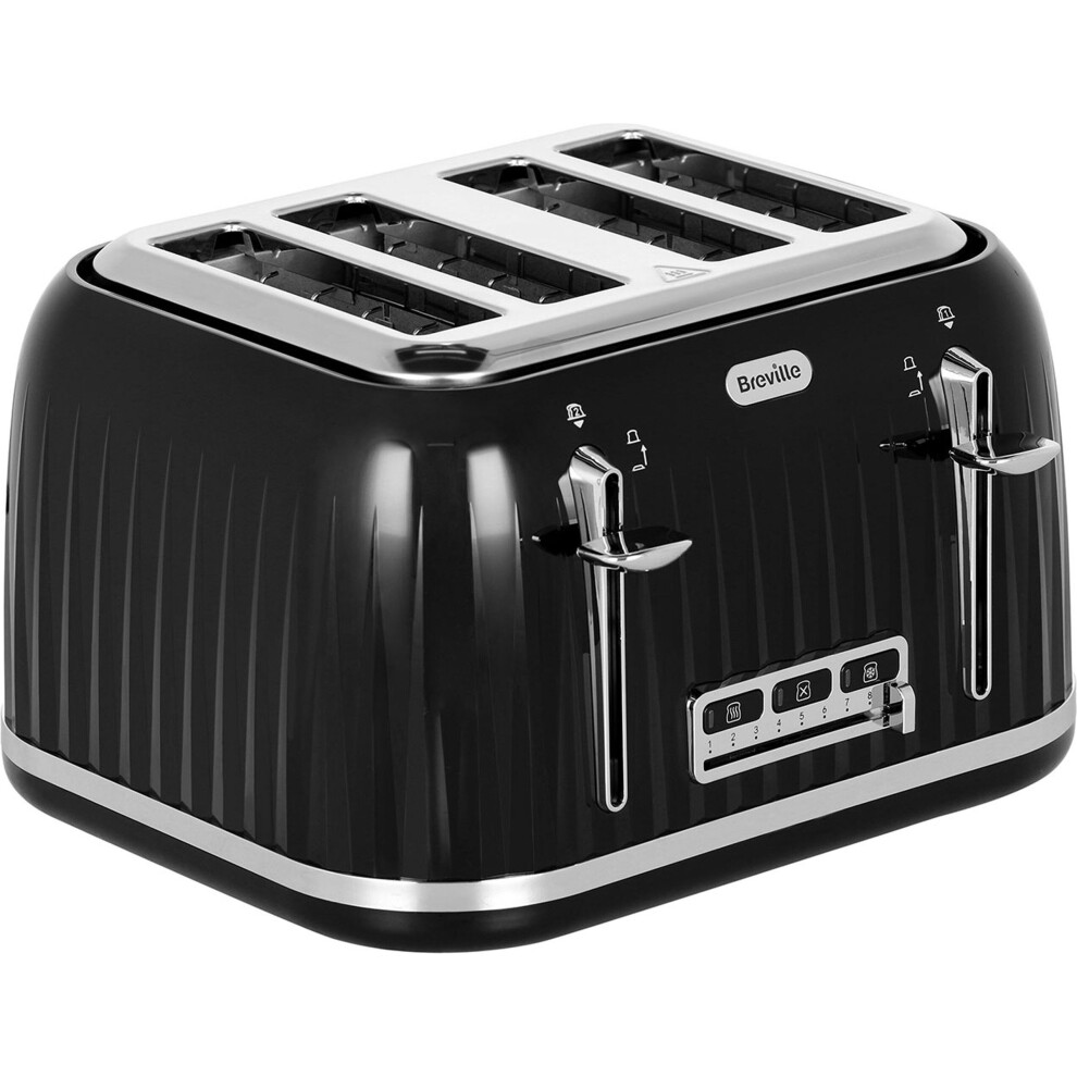 Breville VTT476 Impressions Collection 4 Slice Toaster Black