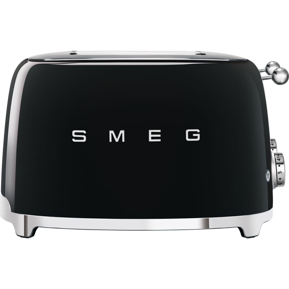 Smeg 50's Retro TSF03BLUK 4 Slice Toaster - Black
