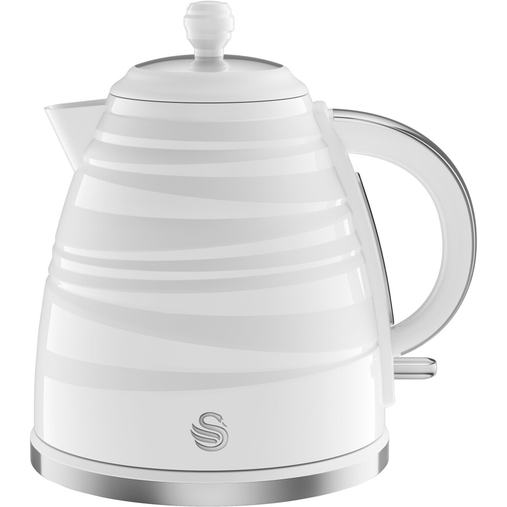 SK31050WN Swan Symphony 1.7L Electric Kettle - White, 3000W, 360 Swivel Base