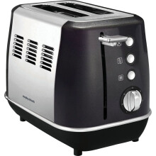 Morphy Richards Evoke 224405 2-Slice Toaster - Black, Easy Browning Control, High Lift Lever, Removable Crumb Tray