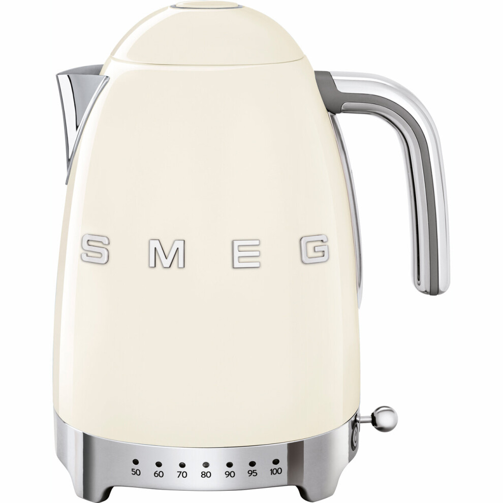 Smeg 50's Retro KLF04CRUK Kettle with Temperature Selector - Cream