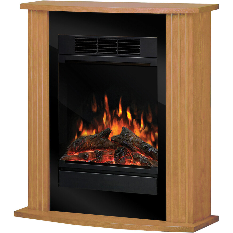 Dimplex Orvieto MCFP150-E Log Effect Suite And Surround Fireplace - Oak