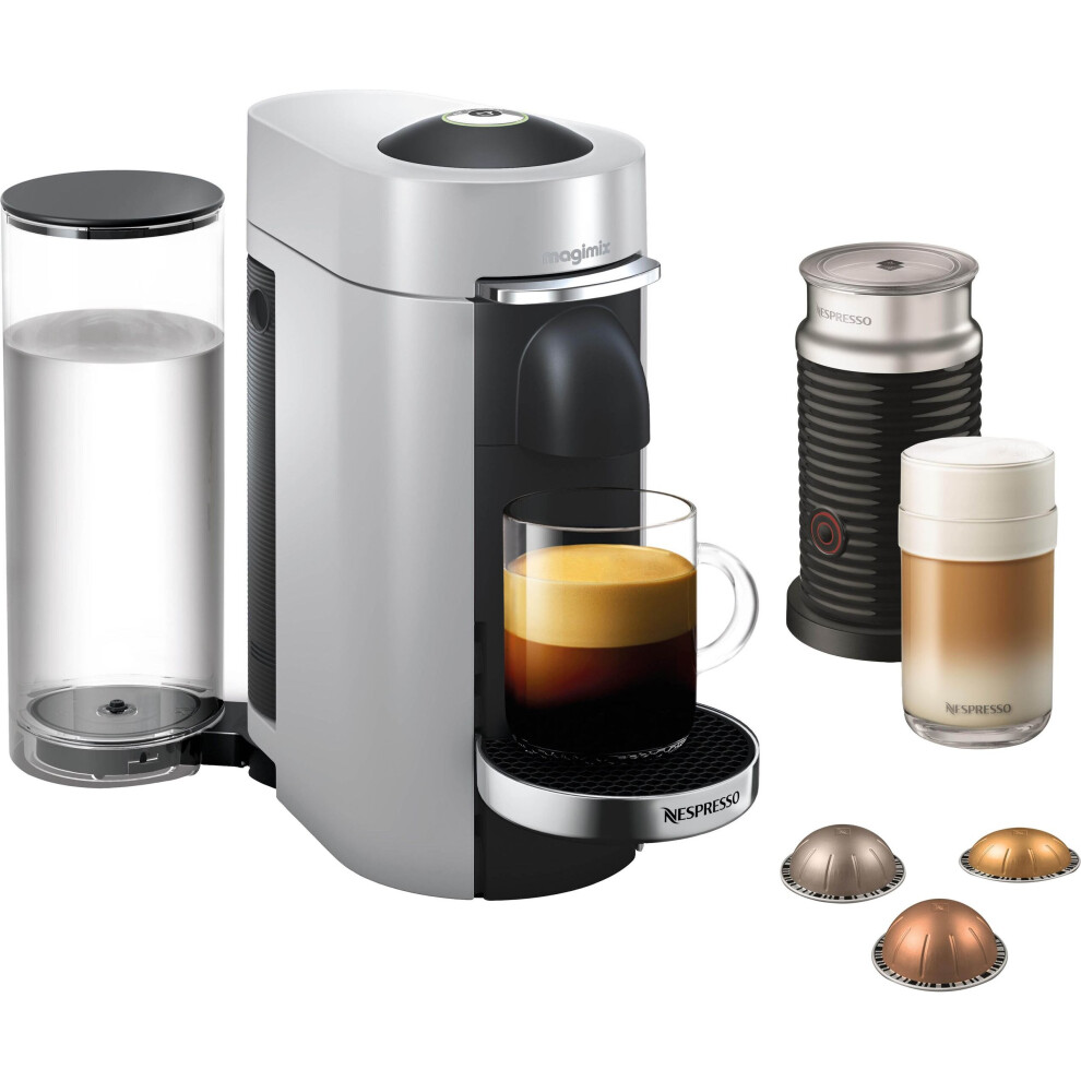 Nespresso by Magimix Vertuo Plus & Milk 11388 - Silver